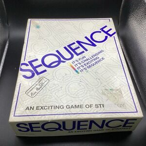 JAX 8002 1995 Sequence Board Game Family‎ Fun Strategy Game Complete!  Vintage